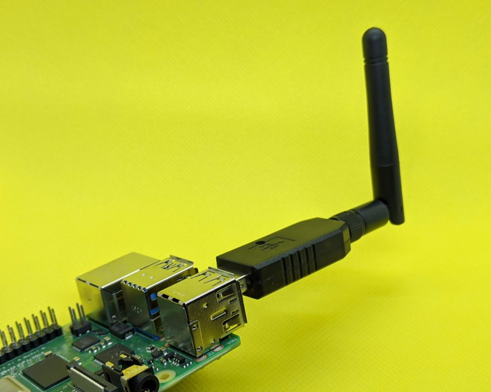 zzh plugged in to Raspberry Pi